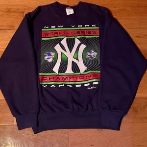 1998 MLB NEW YORK YANKEES SWEATSHIRT SIZE CL
